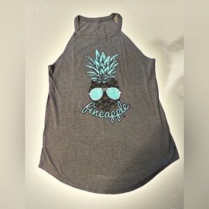 Gray Rocker Tank by Fitness Tee Co.